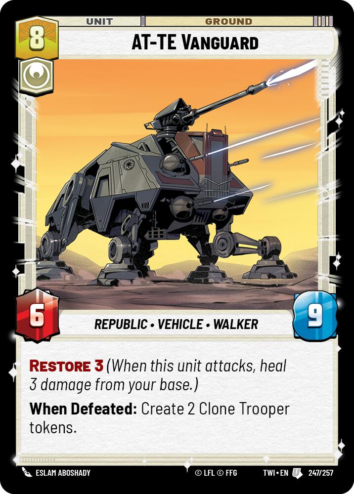 AT-TE Vanguard (247/257) (247/257) [Twilight of the Republic] | Exor Games New Glasgow