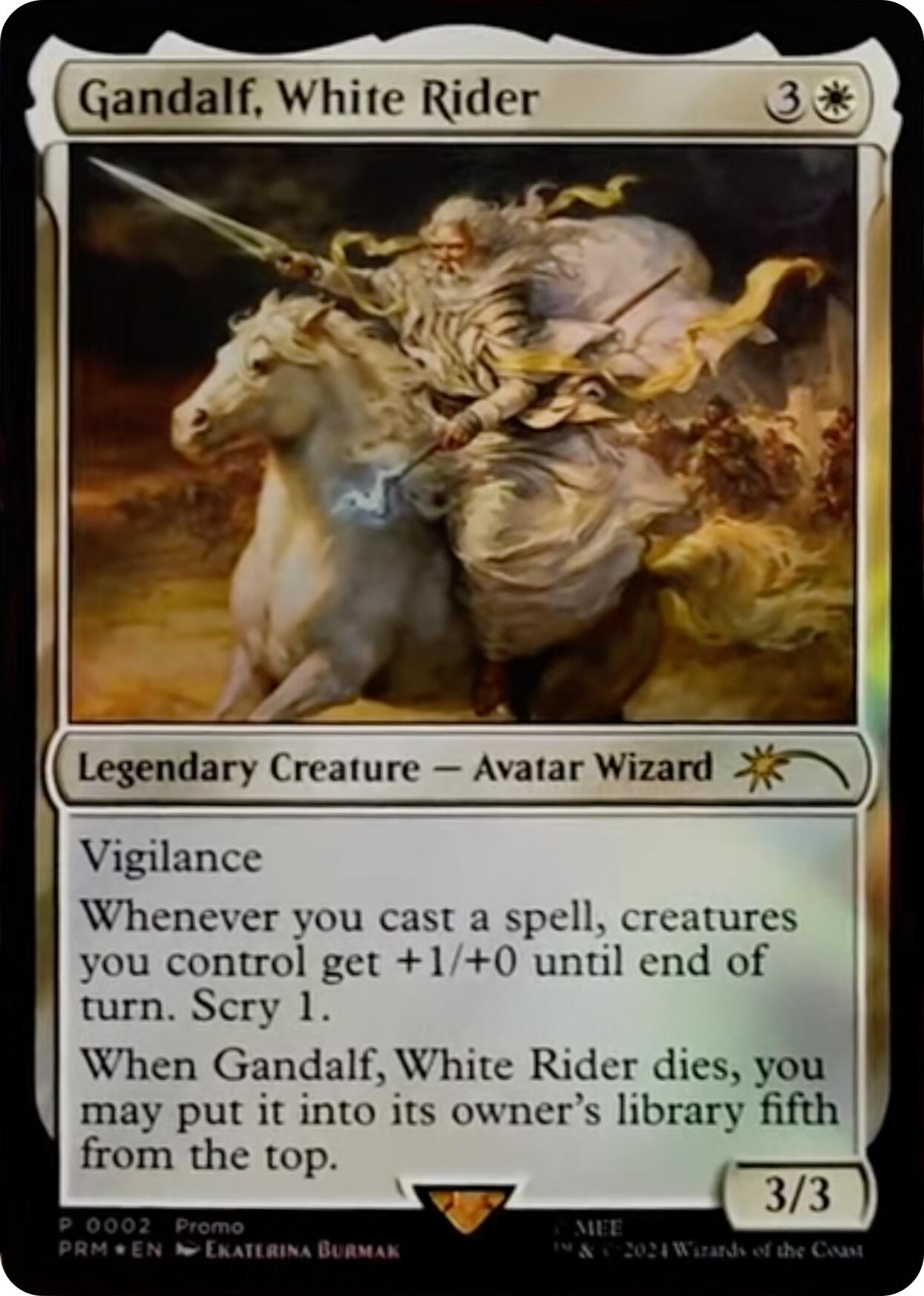 Gandalf, White Rider [Resale Promos] | Exor Games New Glasgow