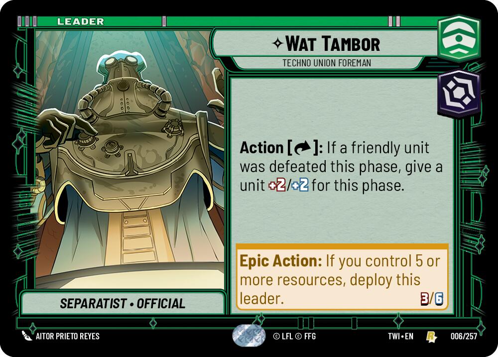 Wat Tambor - Techno Union Foreman (006/257) (006/257) [Twilight of the Republic] | Exor Games New Glasgow