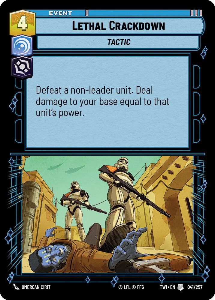 Lethal Crackdown (041/257) (041/257) [Twilight of the Republic] | Exor Games New Glasgow