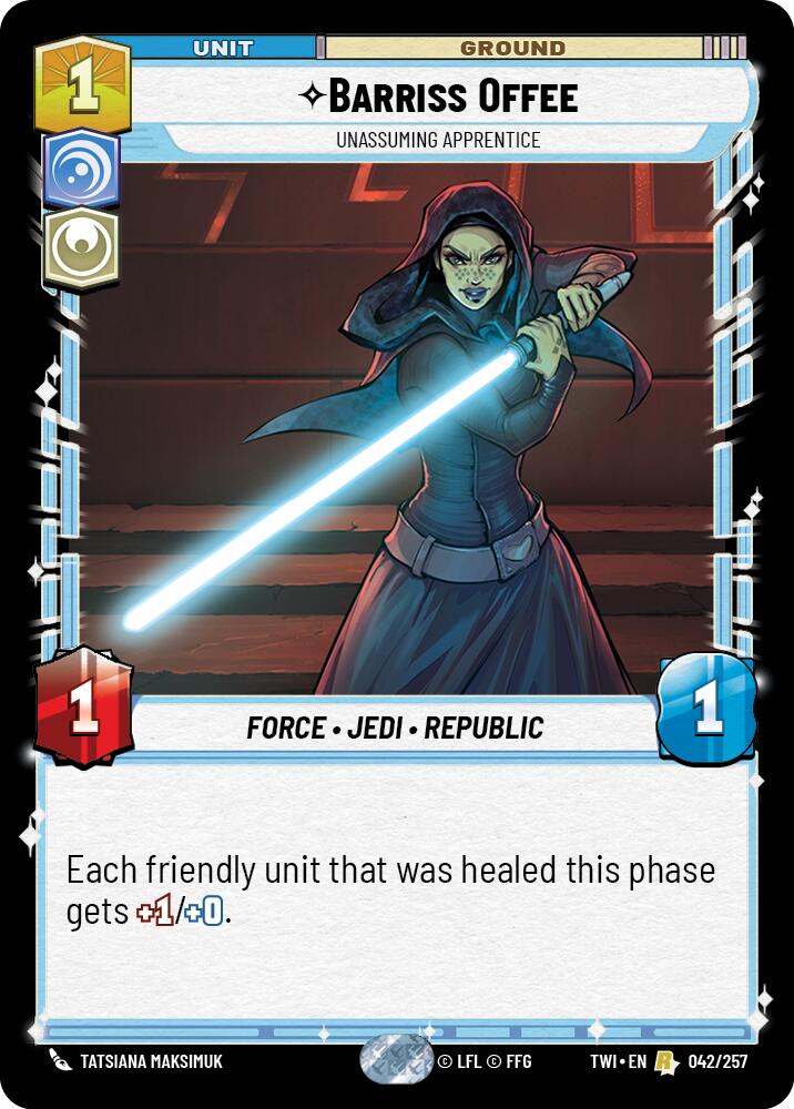 Barriss Offee - Unassuming Apprentice (042/257) (042/257) [Twilight of the Republic] | Exor Games New Glasgow