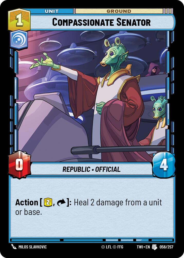 Compassionate Senator (056/257) (056/257) [Twilight of the Republic] | Exor Games New Glasgow