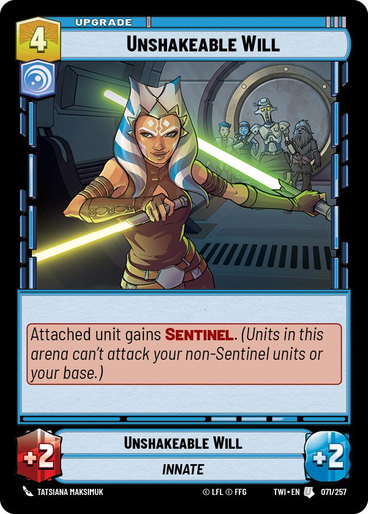 Unshakeable Will (071/257) (071/257) [Twilight of the Republic] | Exor Games New Glasgow