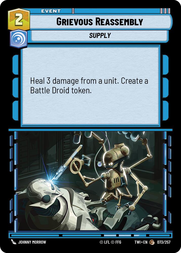 Grievous Reassembly (073/257) (073/257) [Twilight of the Republic] | Exor Games New Glasgow