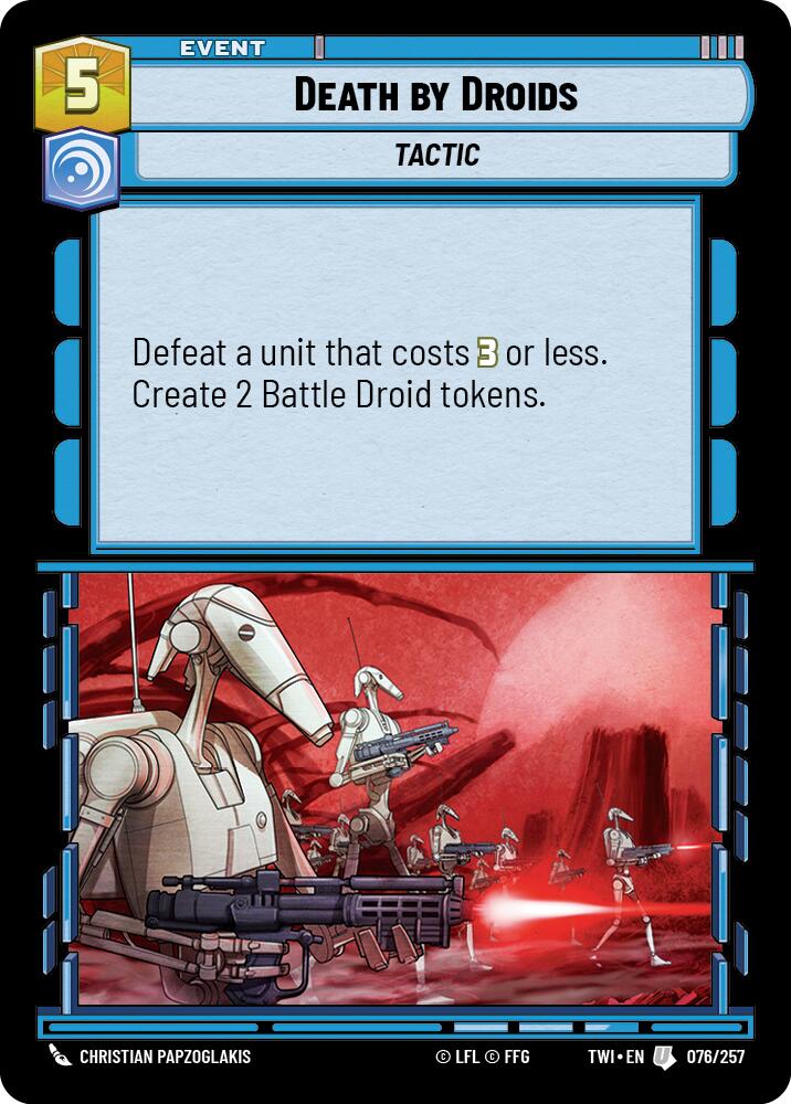 Death by Droids (076/257) (076/257) [Twilight of the Republic] | Exor Games New Glasgow