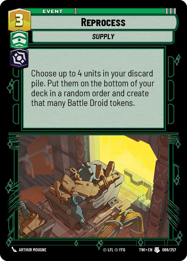 Reprocess (088/257) (088/257) [Twilight of the Republic] | Exor Games New Glasgow