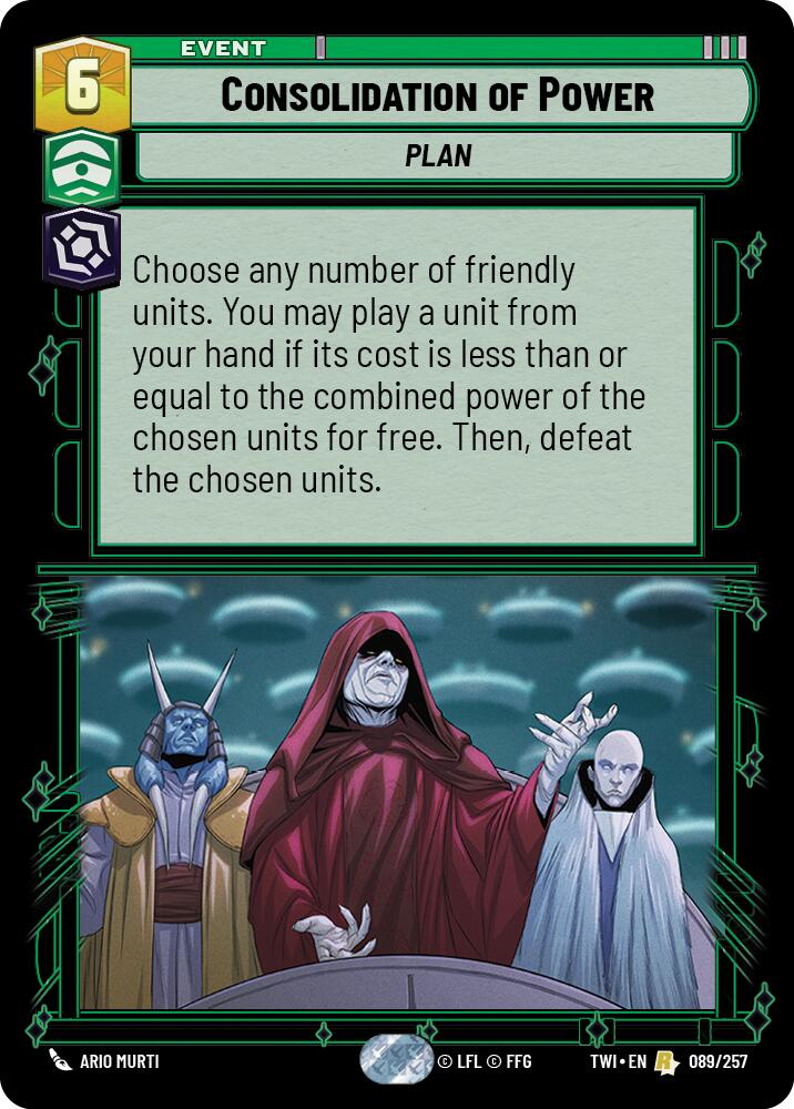 Consolidation of Power (089/257) (089/257) [Twilight of the Republic] | Exor Games New Glasgow