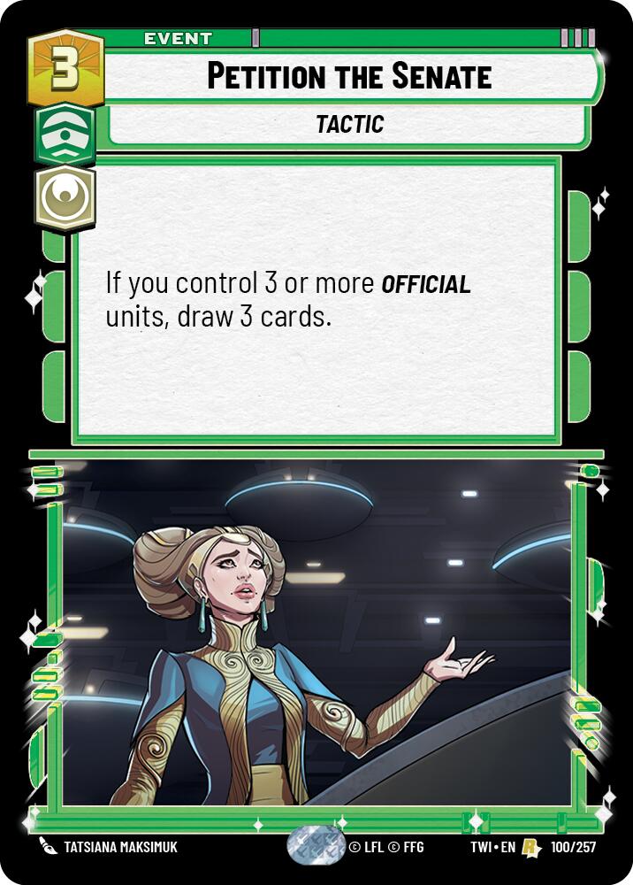 Petition the Senate (100/257) (100/257) [Twilight of the Republic] | Exor Games New Glasgow