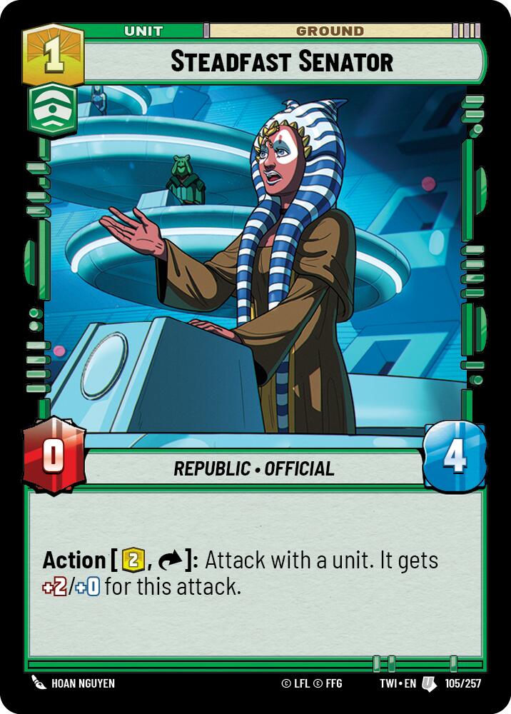 Steadfast Senator (105/257) (105/257) [Twilight of the Republic] | Exor Games New Glasgow