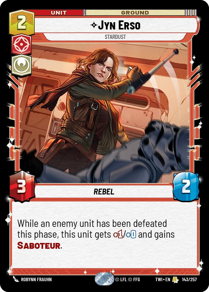 Jyn Erso - Stardust (143/257) (143/257) [Twilight of the Republic] | Exor Games New Glasgow