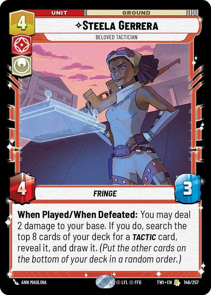 Steela Gerrera - Beloved Tactician (146/257) (146/257) [Twilight of the Republic] | Exor Games New Glasgow