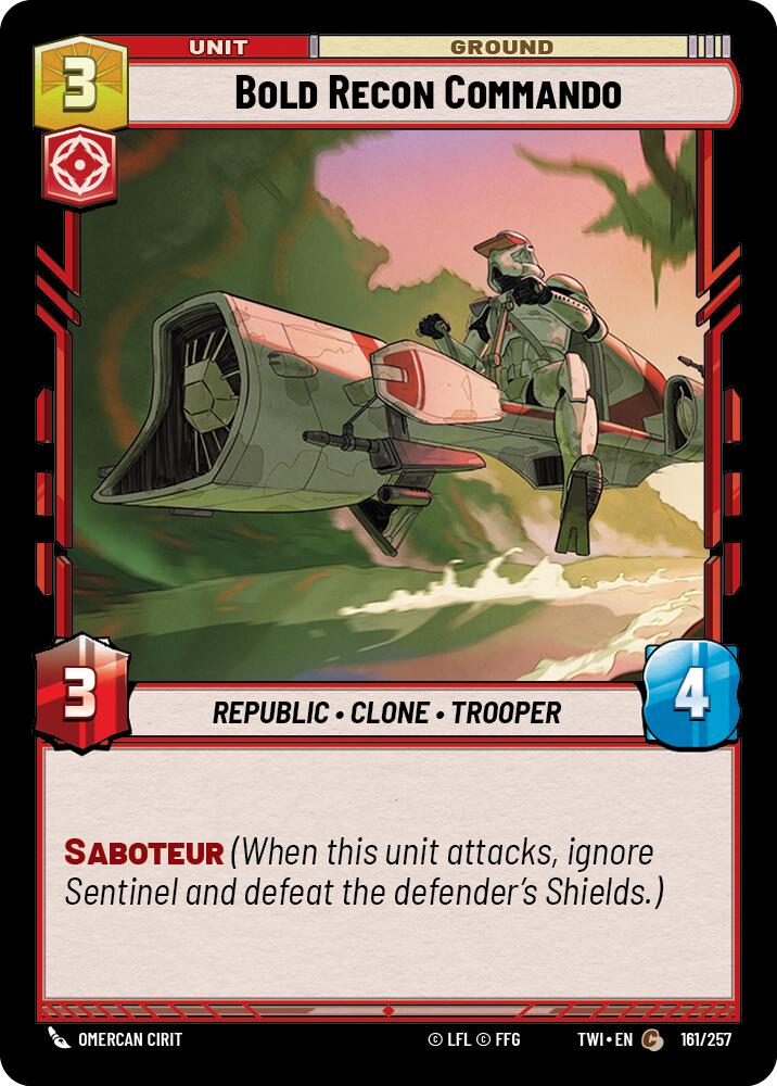 Bold Recon Commando (161/257) (161/257) [Twilight of the Republic] | Exor Games New Glasgow