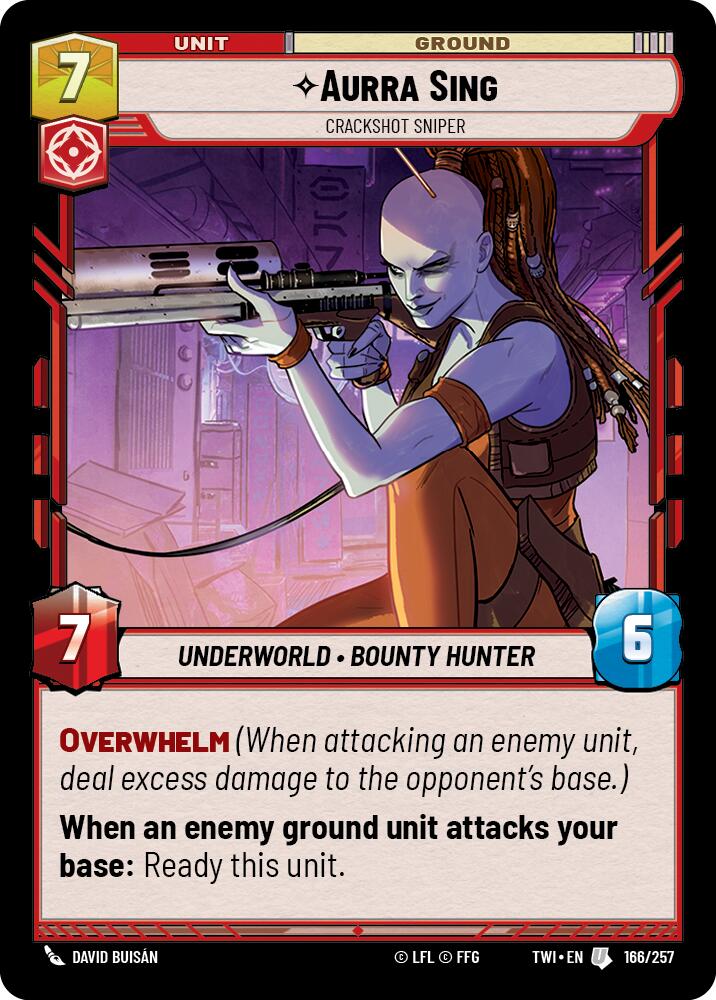 Aurra Sing - Crackshot Sniper (166/257) (166/257) [Twilight of the Republic] | Exor Games New Glasgow