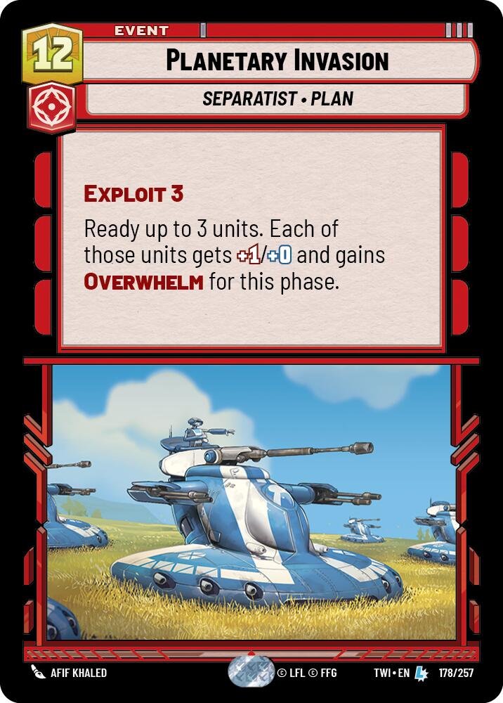 Planetary Invasion (178/257) (178/257) [Twilight of the Republic] | Exor Games New Glasgow
