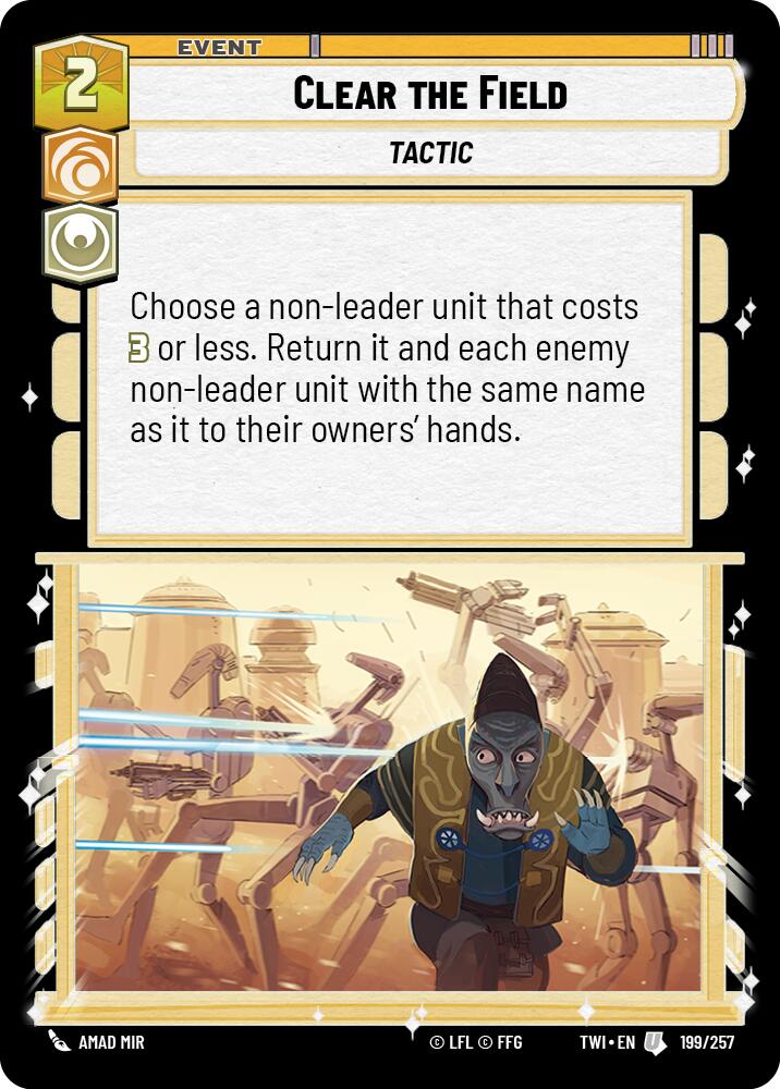 Clear the Field (199/257) (199/257) [Twilight of the Republic] | Exor Games New Glasgow