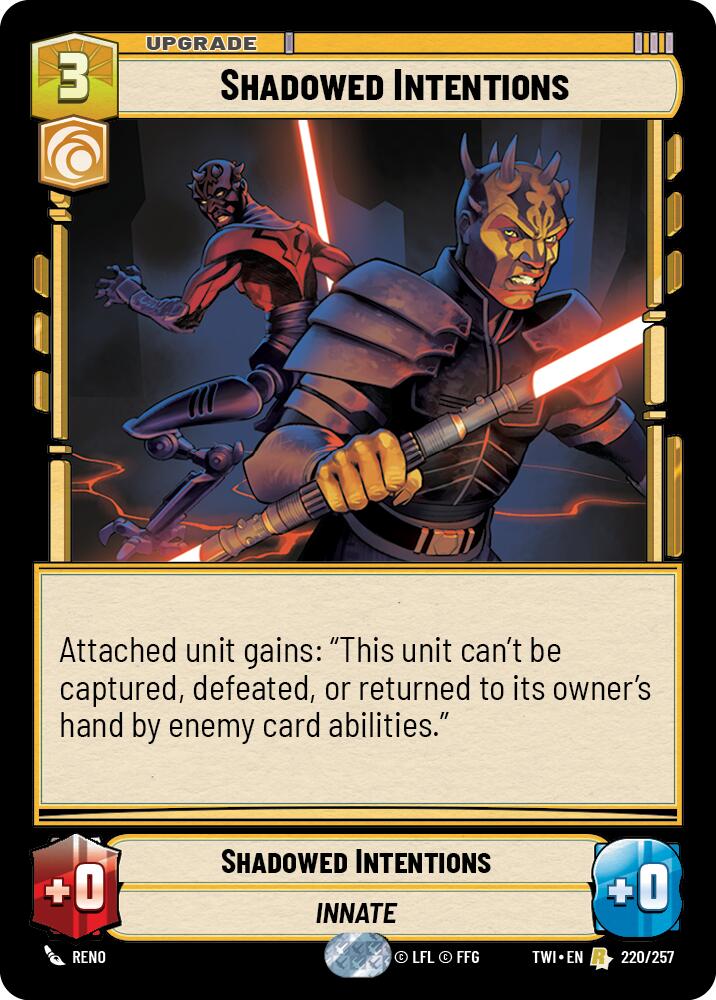 Shadowed Intentions (220/257) (220/257) [Twilight of the Republic] | Exor Games New Glasgow
