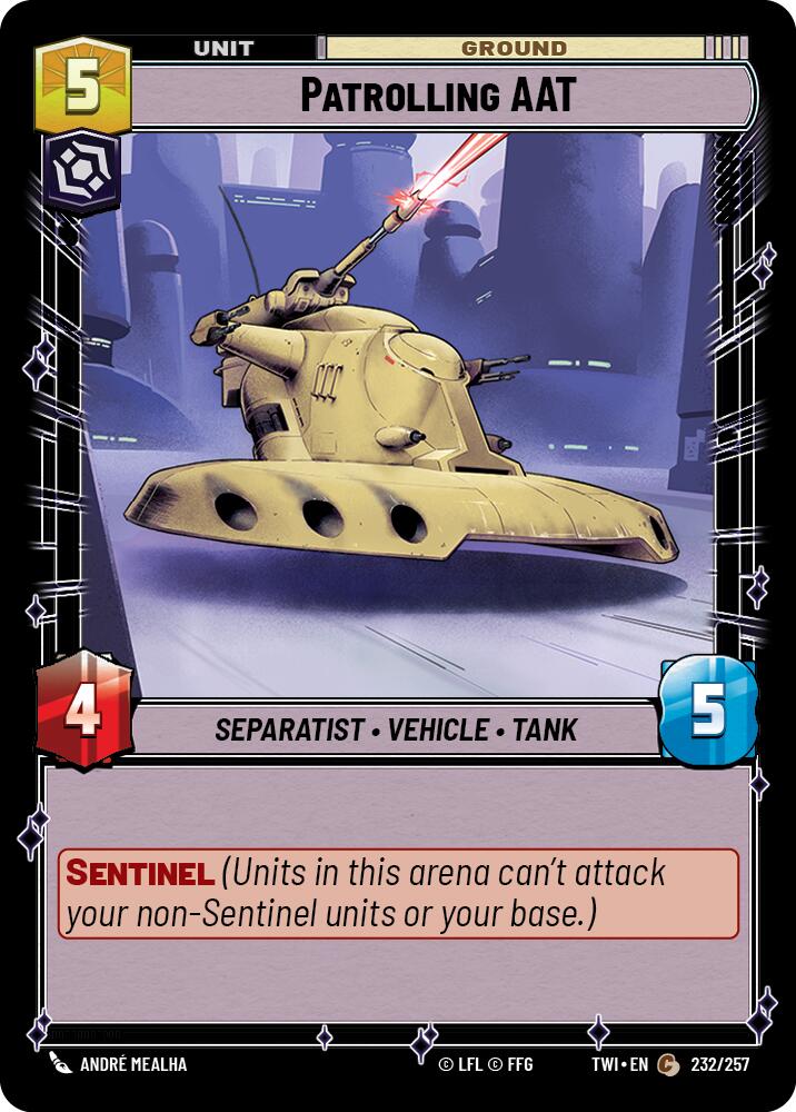 Patrolling AAT (232/257) (232/257) [Twilight of the Republic] | Exor Games New Glasgow