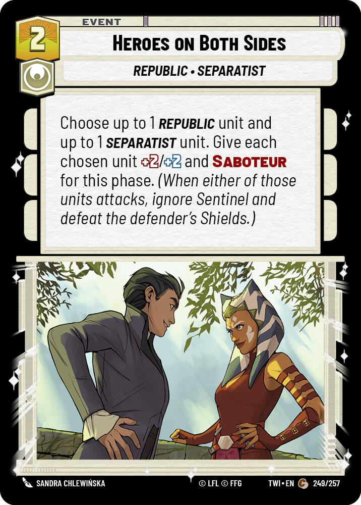 Heroes on Both Sides (249/257) (249/257) [Twilight of the Republic] | Exor Games New Glasgow