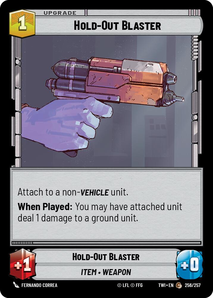 Hold-Out Blaster (256/257) (256/257) [Twilight of the Republic] | Exor Games New Glasgow