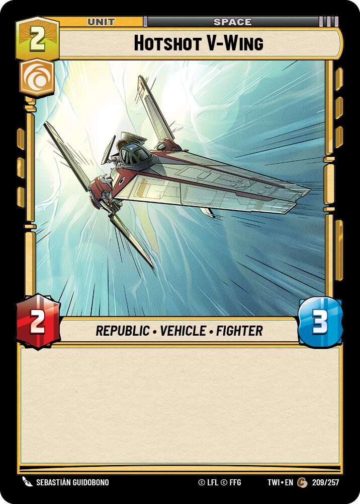 Hotshot V-Wing (209/257) (209/257) [Twilight of the Republic] | Exor Games New Glasgow