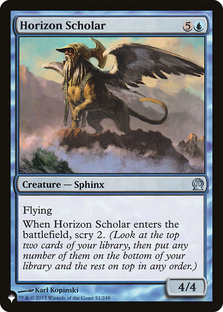 Horizon Scholar [The List Reprints] | Exor Games New Glasgow