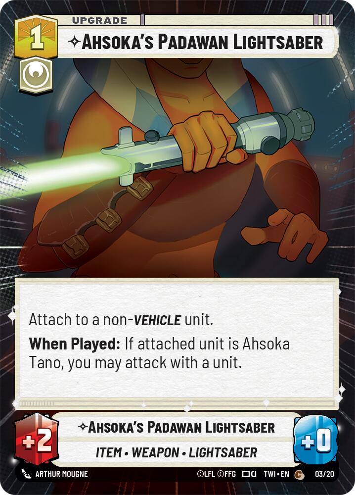 Ahsoka's Padawan Lightsaber (Hyperspace) (3) [Twilight of the Republic] | Exor Games New Glasgow