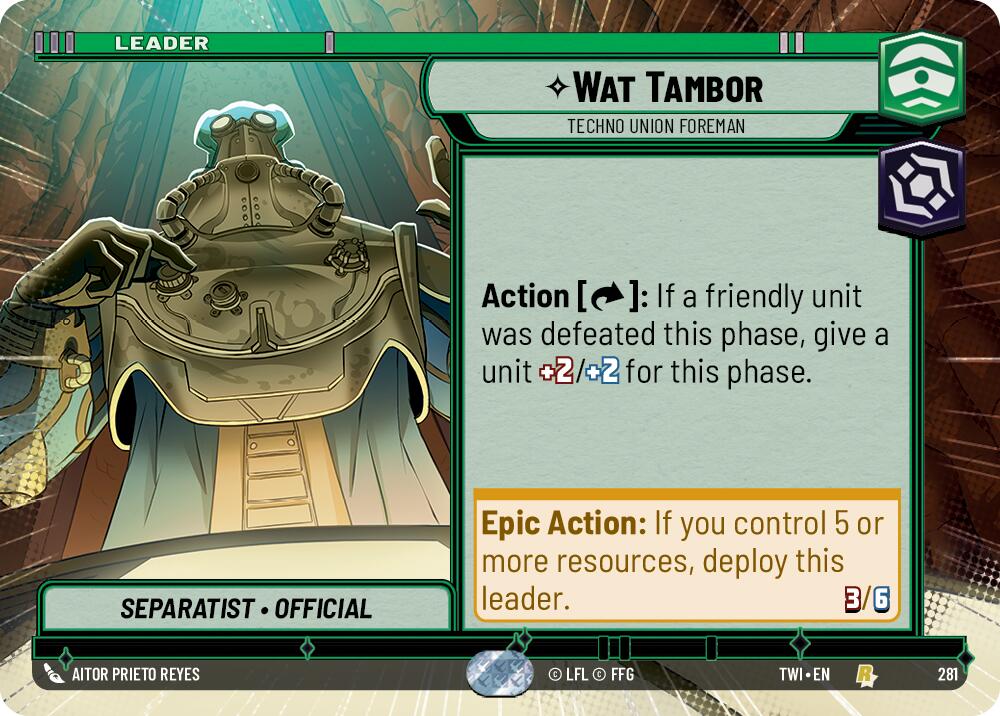 Wat Tambor - Techno Union Foreman (281) (Hyperspace) (281) [Twilight of the Republic] | Exor Games New Glasgow