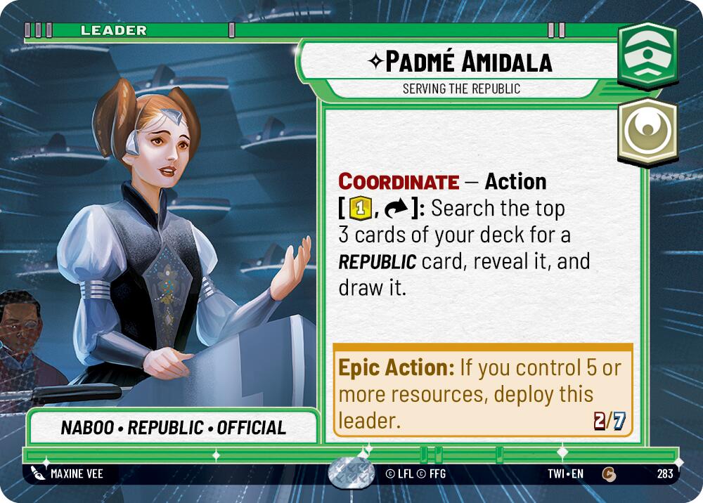 Padme Amidala - Serving the Republic (283) (Hyperspace) (283) [Twilight of the Republic] | Exor Games New Glasgow