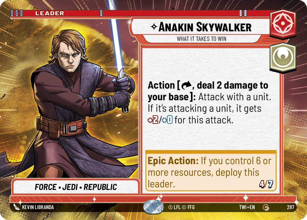 Anakin Skywalker - What it Takes to Win (287) (Hyperspace) (287) [Twilight of the Republic] | Exor Games New Glasgow