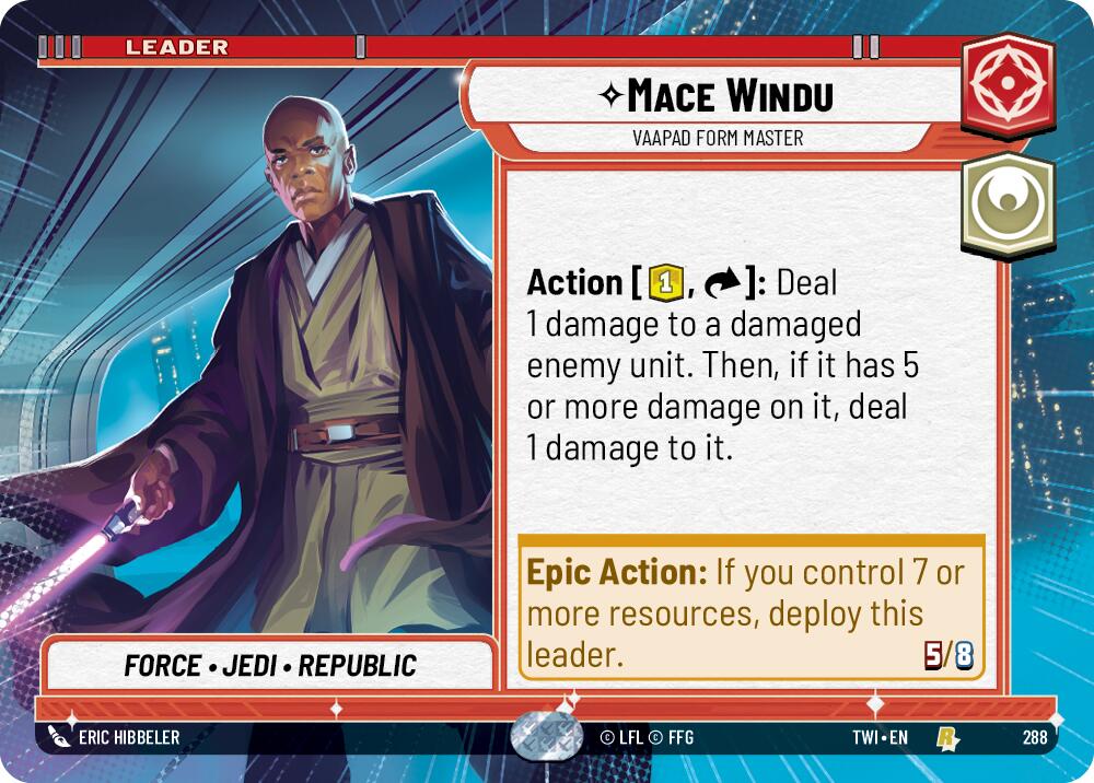 Mace Windu - Vaapad Form Master (288) (Hyperspace) (288) [Twilight of the Republic] | Exor Games New Glasgow