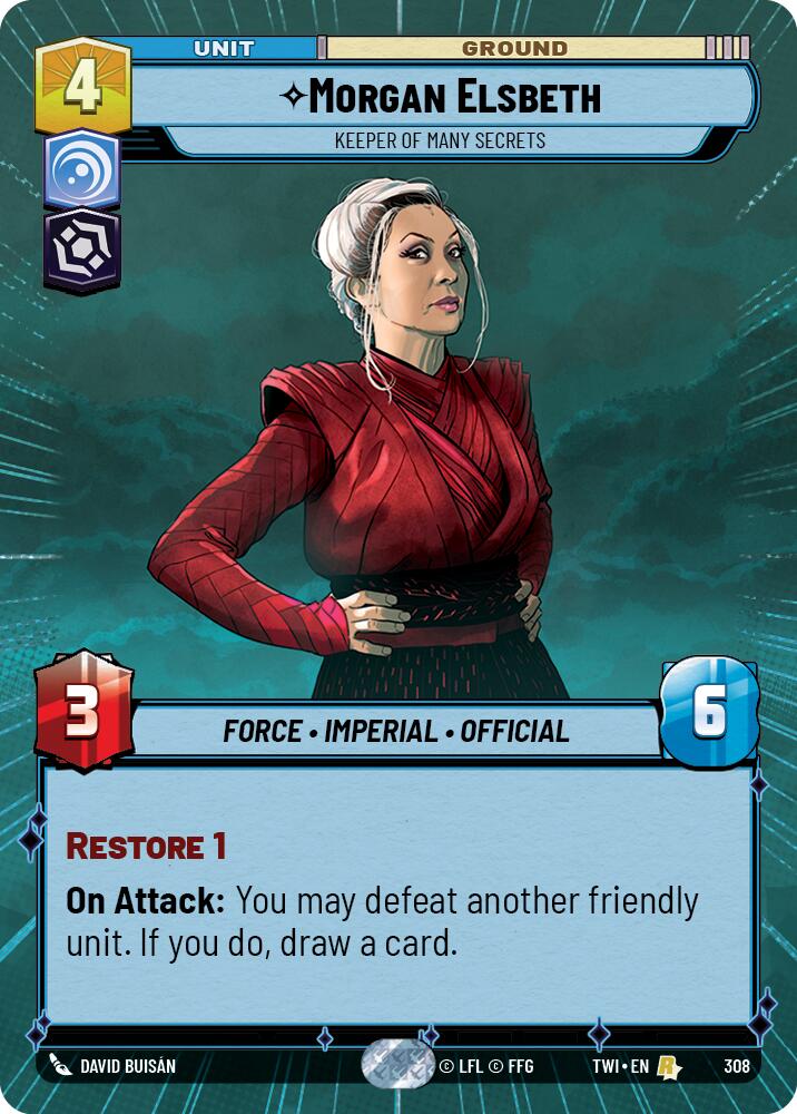 Morgan Elsbeth - Keeper of Many Secrets (308) (Hyperspace) (308) [Twilight of the Republic] | Exor Games New Glasgow