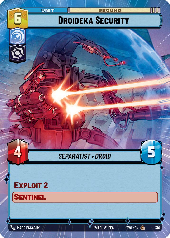 Droideka Security (310) (Hyperspace) (310) [Twilight of the Republic] | Exor Games New Glasgow