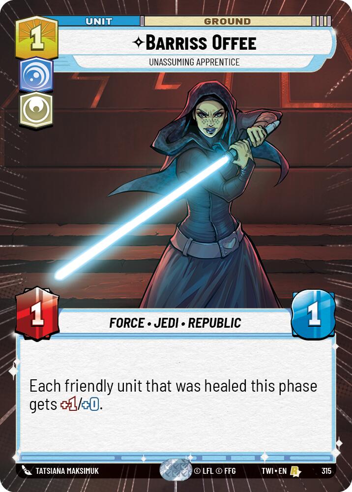 Barriss Offee - Unassuming Apprentice (315) (Hyperspace) (315) [Twilight of the Republic] | Exor Games New Glasgow