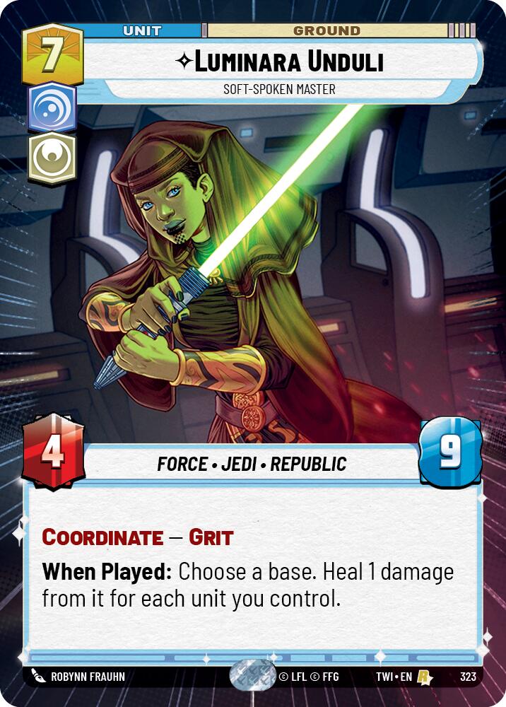 Luminara Unduli - Soft-Spoken Master (323) (Hyperspace) (323) [Twilight of the Republic] | Exor Games New Glasgow
