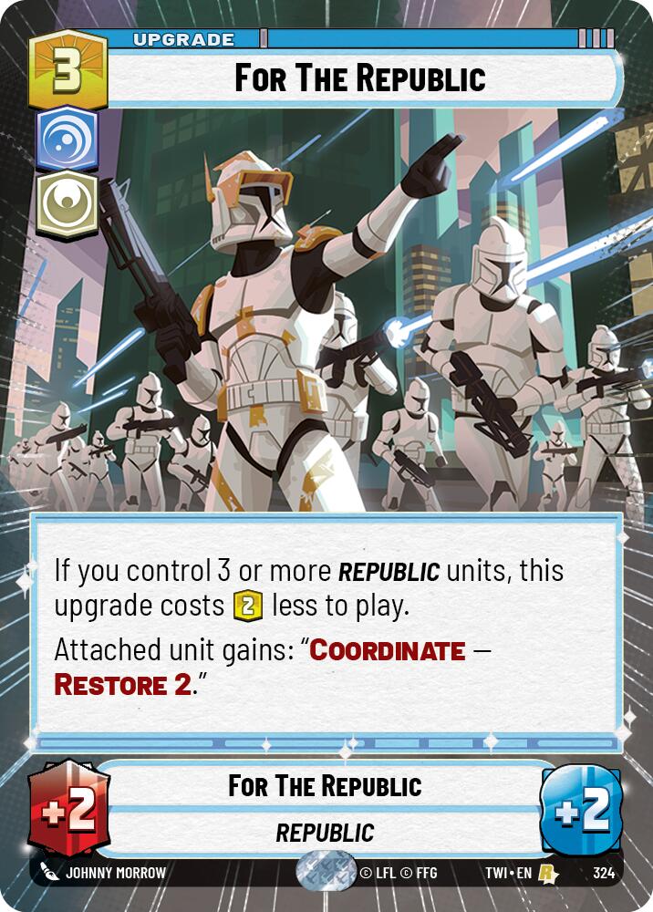 For The Republic (324) (Hyperspace) (324) [Twilight of the Republic] | Exor Games New Glasgow