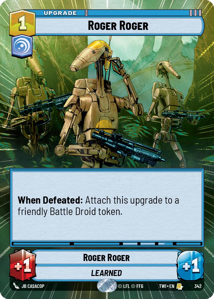 Roger Roger (342) (Hyperspace) (342) [Twilight of the Republic] | Exor Games New Glasgow