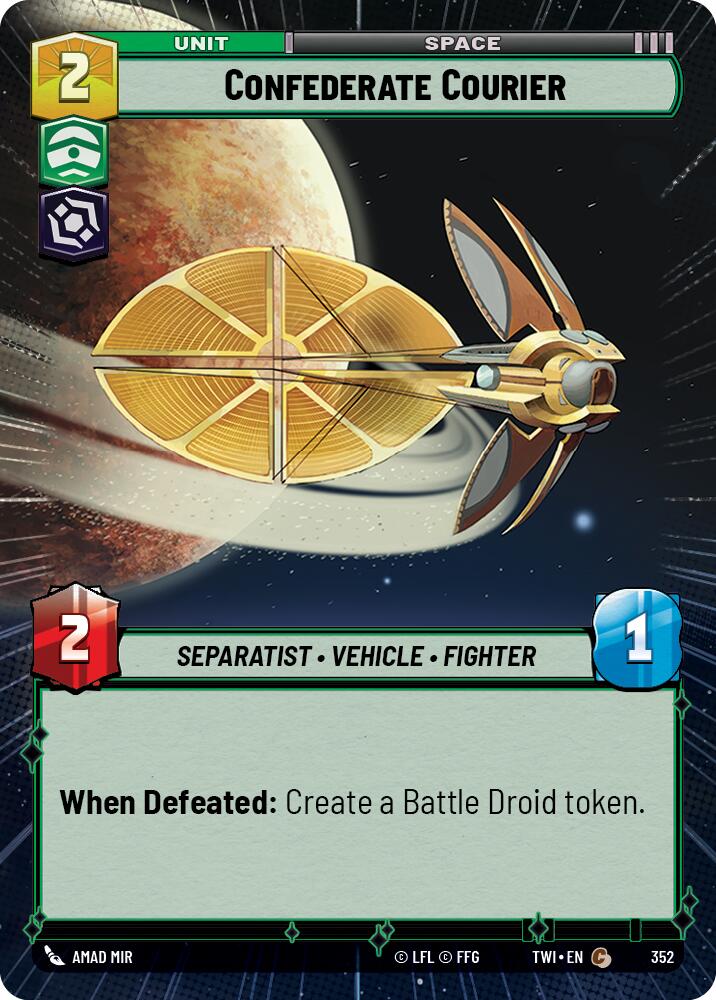 Confederate Courier (352) (Hyperspace) (352) [Twilight of the Republic] | Exor Games New Glasgow