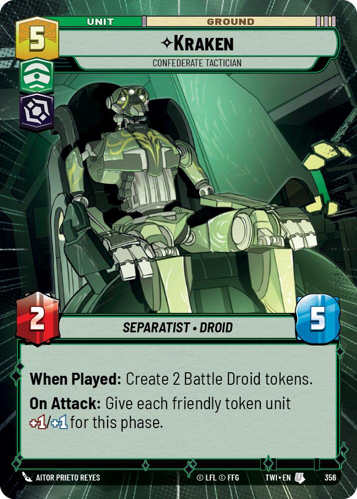 Kraken - Confederate Tactician (356) (Hyperspace) (356) [Twilight of the Republic] | Exor Games New Glasgow