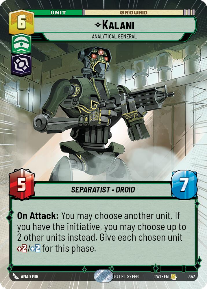 Kalani - Analytical General (357) (Hyperspace) (357) [Twilight of the Republic] | Exor Games New Glasgow