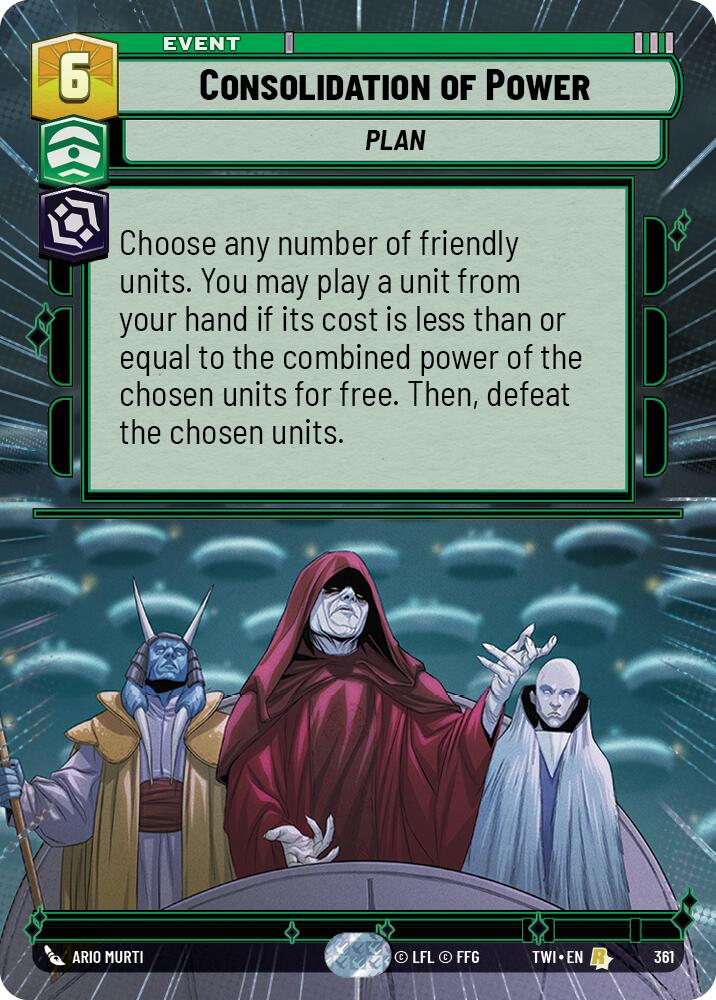 Consolidation of Power (361) (Hyperspace) (361) [Twilight of the Republic] | Exor Games New Glasgow