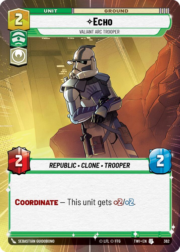 Echo - Valiant ARC Trooper (362) (Hyperspace) (362) [Twilight of the Republic] | Exor Games New Glasgow