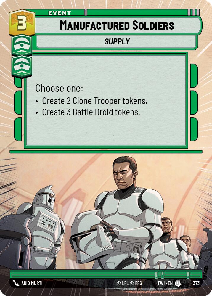 Manufactured Soldiers (373) (Hyperspace) (373) [Twilight of the Republic] | Exor Games New Glasgow