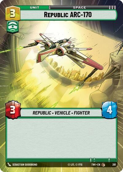 Republic ARC-170 (381) (Hyperspace) (381) [Twilight of the Republic] | Exor Games New Glasgow
