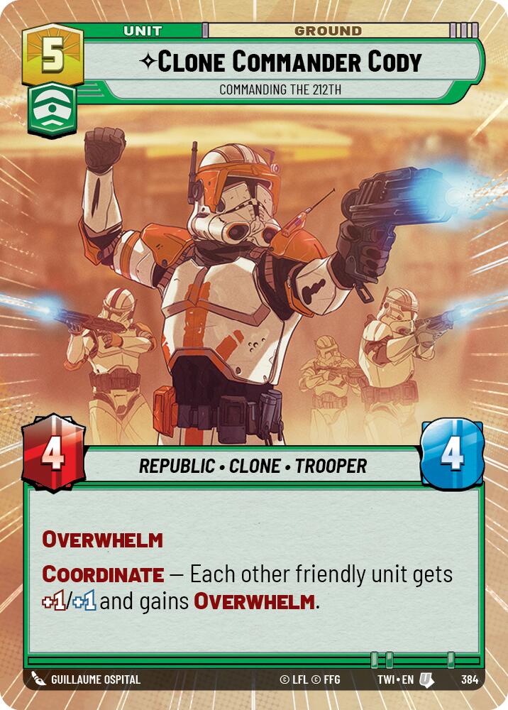 Clone Commander Cody - Commanding the 212th (384) (Hyperspace) (384) [Twilight of the Republic] | Exor Games New Glasgow
