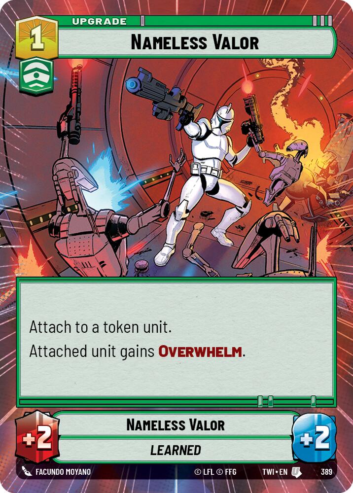 Nameless Valor (389) (Hyperspace) (389) [Twilight of the Republic] | Exor Games New Glasgow