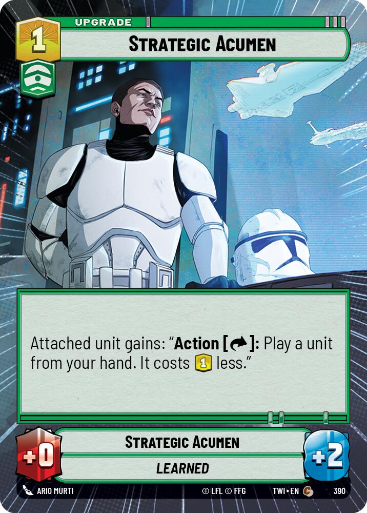 Strategic Acumen (390) (Hyperspace) (390) [Twilight of the Republic] | Exor Games New Glasgow