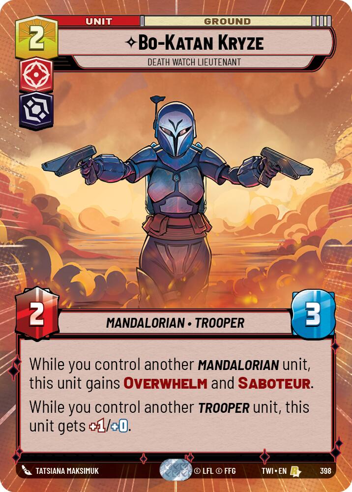 Bo-Katan Kryze - Death Watch Lieutenant (398) (Hyperspace) (398) [Twilight of the Republic] | Exor Games New Glasgow