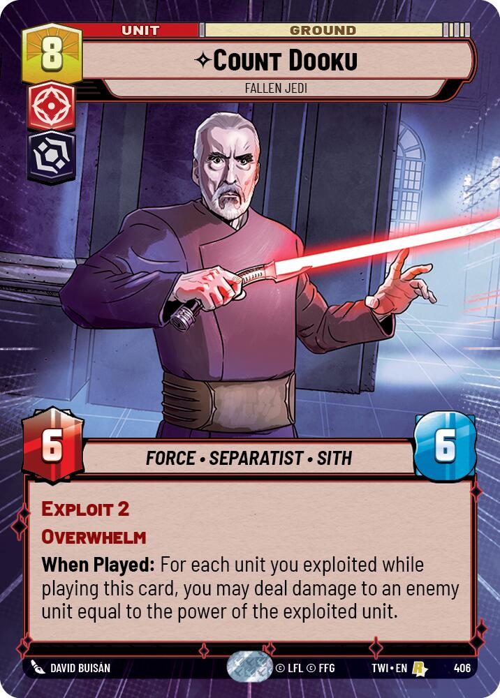 Count Dooku - Fallen Jedi (406) (Hyperspace) (406) [Twilight of the Republic] | Exor Games New Glasgow