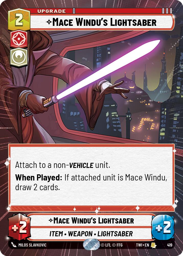 Mace Windu's Lightsaber (419) (Hyperspace) (419) [Twilight of the Republic] | Exor Games New Glasgow