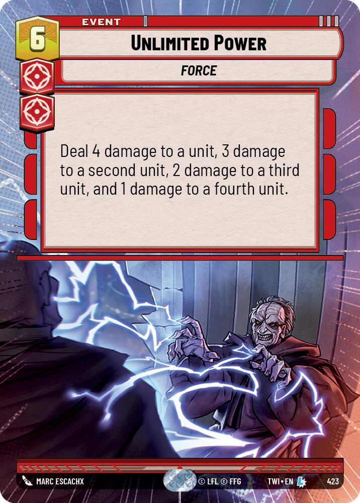 Unlimited Power (423) (Hyperspace) (423) [Twilight of the Republic] | Exor Games New Glasgow